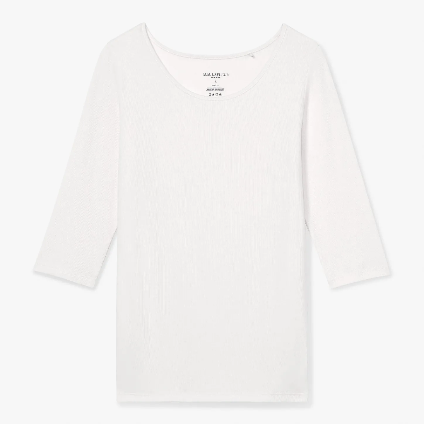 M.M.LaFleur T-Shirts|The Soyoung T-Shirt - Organic Ribbed Pima Cotton