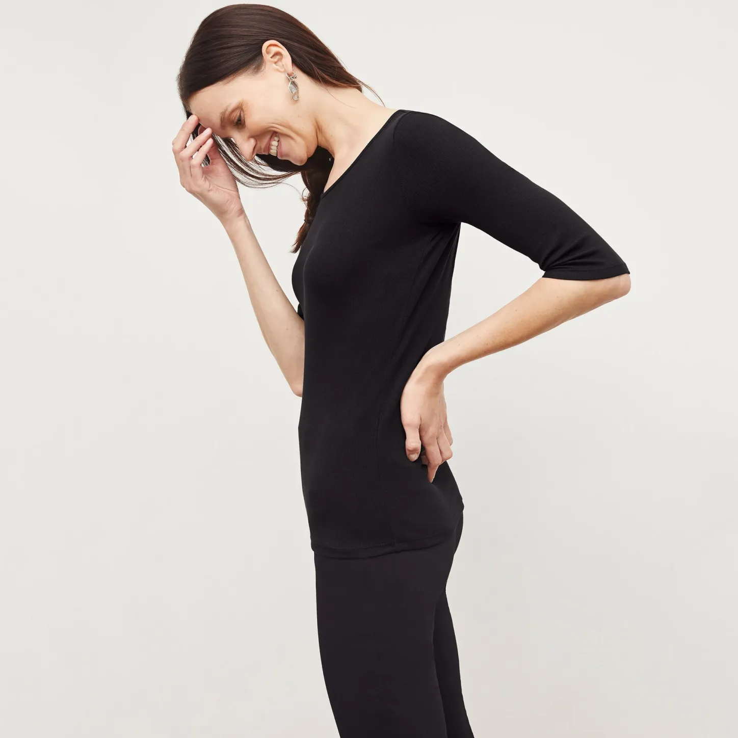M.M.LaFleur Tops|The Soyoung T-Shirt - Ribbed Pima Cotton