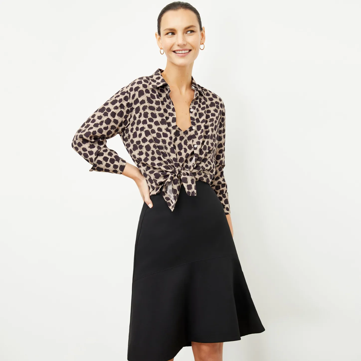 M.M.LaFleur Skirts|The Tatum Top - Washable Silk