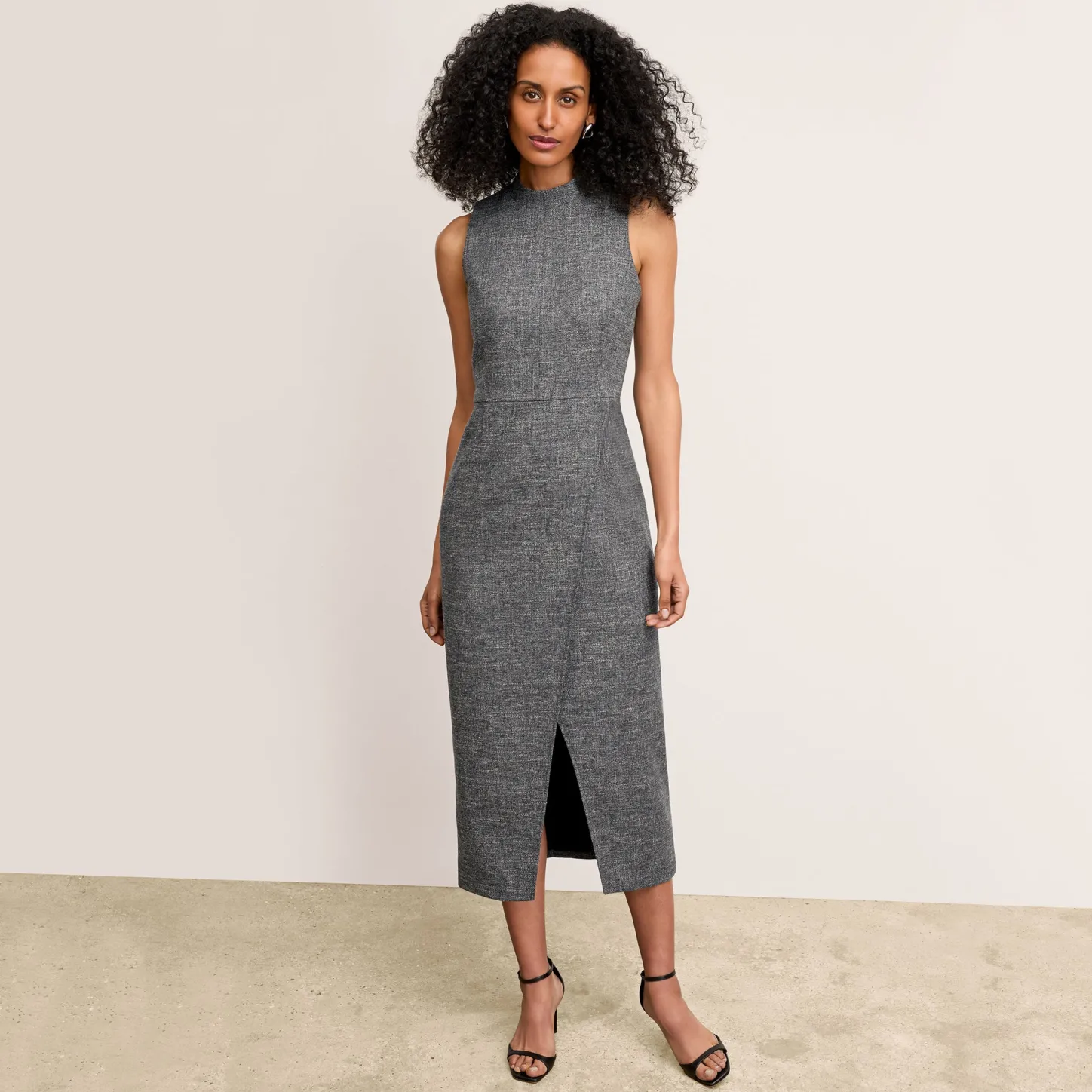 M.M.LaFleur Dresses|Suiting|The Valencia Dress - Crosshatch Suiting