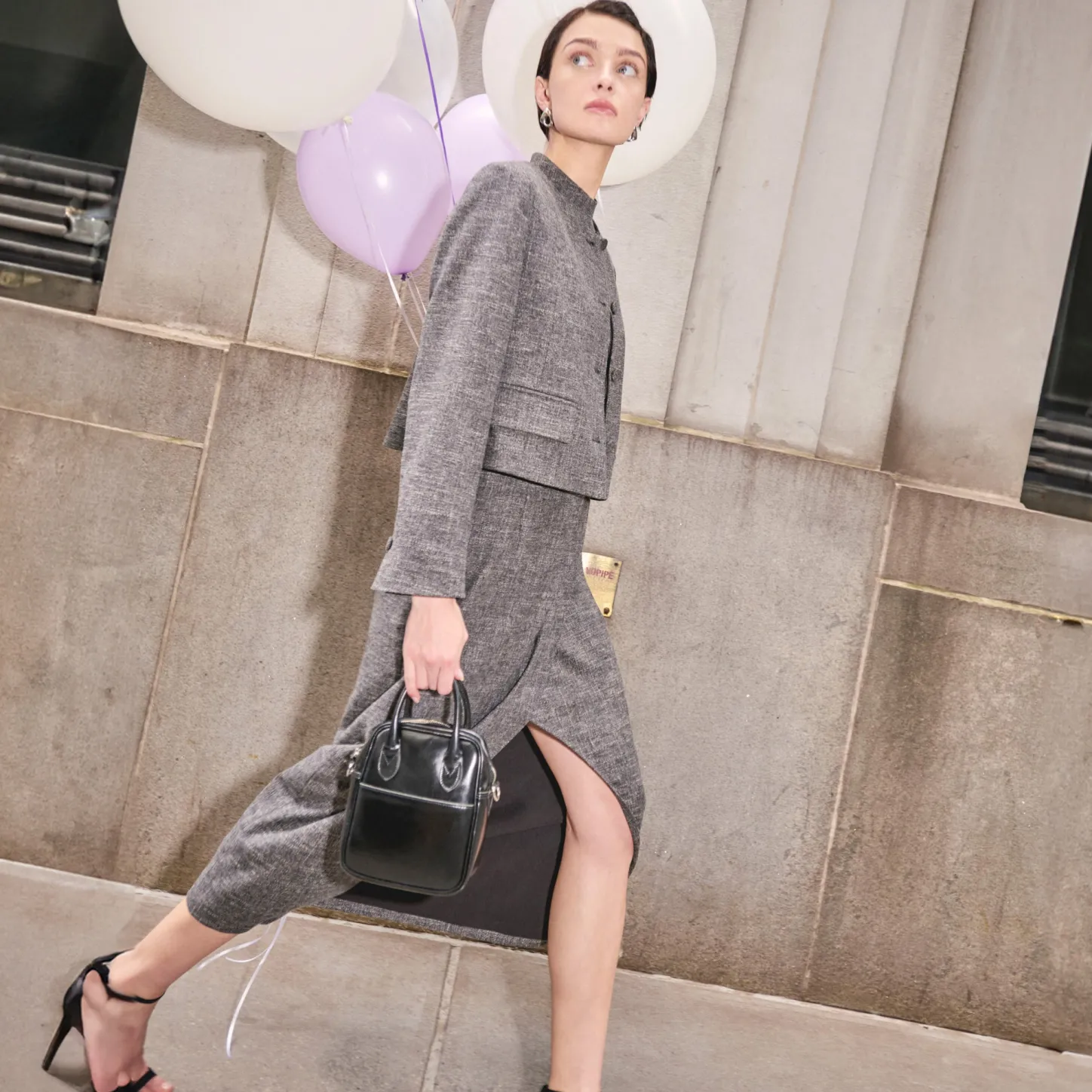 M.M.LaFleur Dresses|Suiting|The Valencia Dress - Crosshatch Suiting