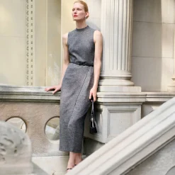 M.M.LaFleur Dresses|Suiting|The Valencia Dress - Crosshatch Suiting