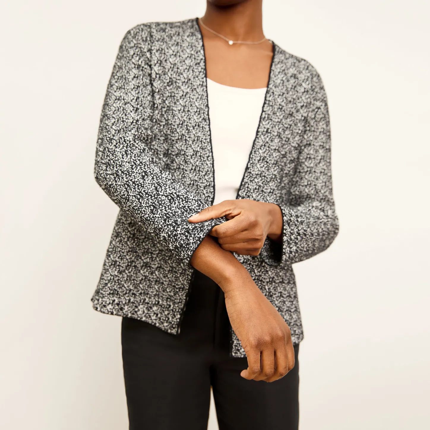 M.M.LaFleur T-Shirts|Jackets|The Woolf Jardigan - Boucle Jardigan Knit